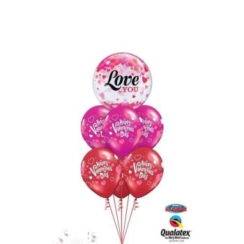 Σύνθεση Μπαλόνια Valentine Love You