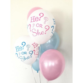 Μπουκέτο μπαλόνια quiz αγόρι ή κορίτσι