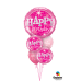 Happy Birthday Φούξια - Ροζ με ήλιον 