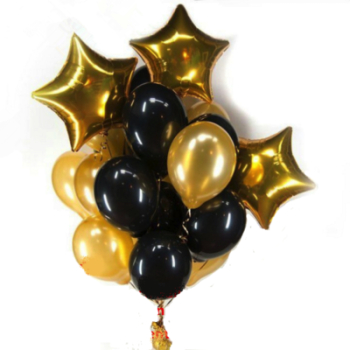 Μπαλόνια Χρυσά & Μαύρα