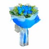 Γαλάζιο μπουκέτο 10 τριαντάφυλλα +35,00€